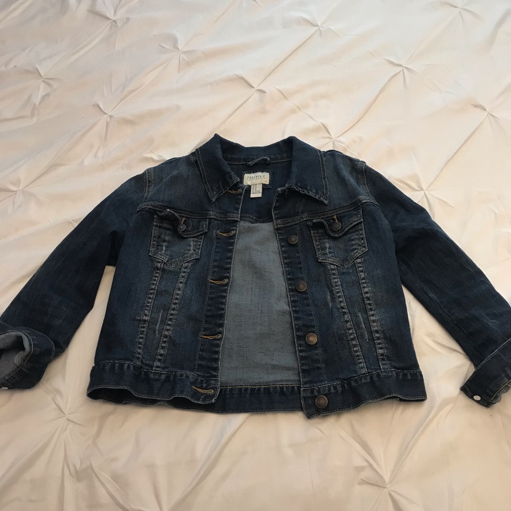 Cropped Forever21 Jean Jacket